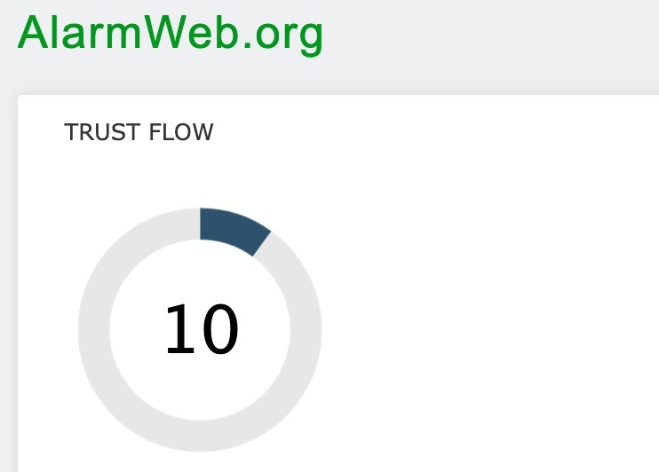 AlarmWeb.org トラストフロー