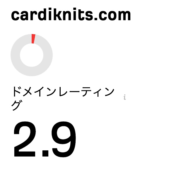 cardiknits.com ドメインレーティング