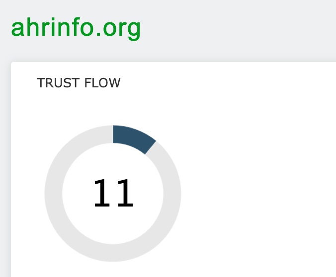 ahrinfo.orgトラストフロー